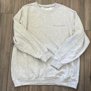 Gray oversized sweatshirt
